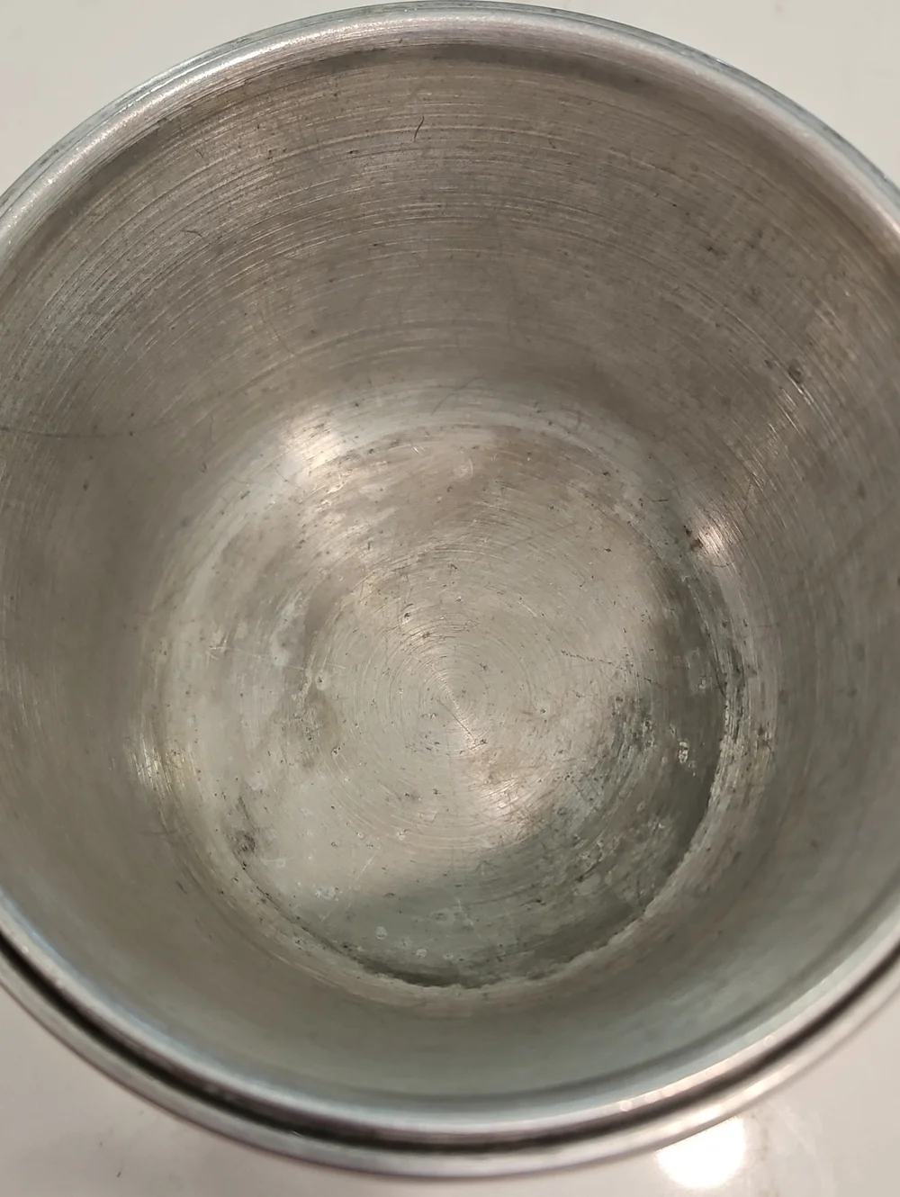 Vintage Kromex 1950s MCM Spun Aluminum Ice Bucket Acrylic Handle Retro Barware